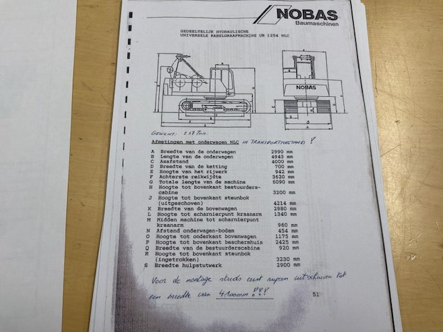 1994 nobas ub1254 dragline - afbeelding 36 van  42