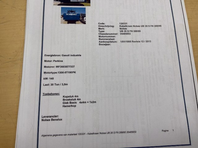 1995 nobas ub35s dragline - afbeelding 38 van  46