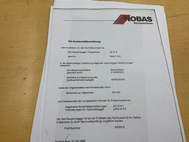 1995 nobas ub35s dragline - afbeelding 41 van  46