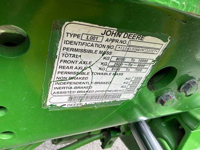 2012 john deere 6130r vierwiel aangedreven tractor - afbeelding 26 van  33