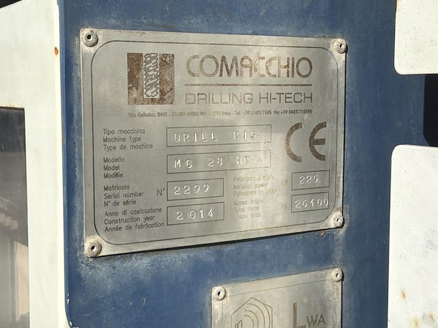 2014 comacchio mc28 ht multifunctionele grondboormachine - afbeelding 48 van  61