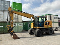 2017 caterpillar m314f banden graafmachine