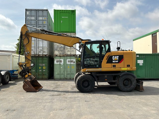 2017 caterpillar m314f banden graafmachine - afbeelding 12 van  44