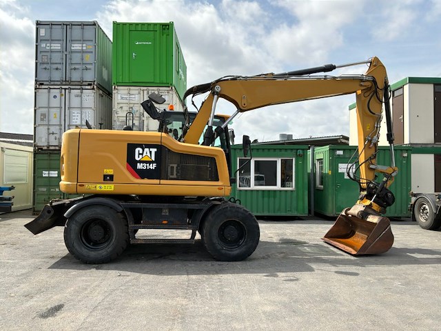 2017 caterpillar m314f banden graafmachine - afbeelding 40 van  44