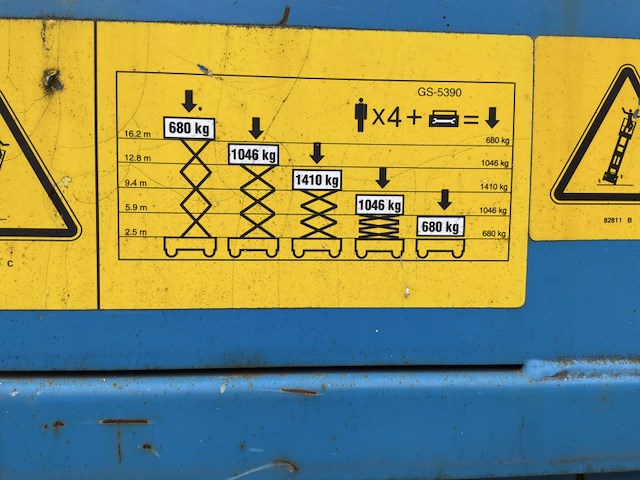 2019 genie gs5390 schaarlift - afbeelding 14 van  25