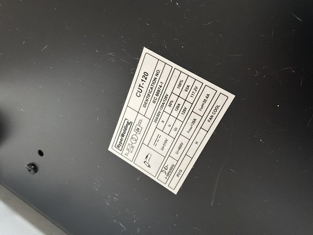 Hyperwelding cut-120 plasma snijmachine (ongebruikt) - afbeelding 8 van  8